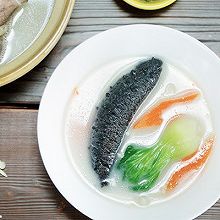 大骨海参汤丨鲜美浓汤 食疗佳品【微体兔菜谱】