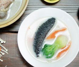 大骨海参汤丨鲜美浓汤 食疗佳品【微体兔菜谱】的做法