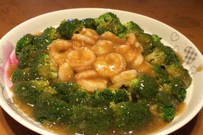 西兰花蒸虾仁