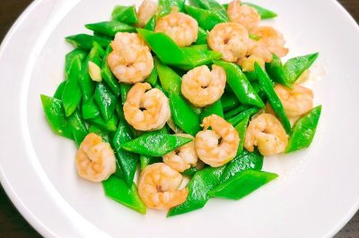 虾仁炒刀豆❗️低脂营养～超好吃