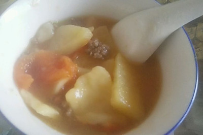 牛肉番茄土豆烩面  揪面片