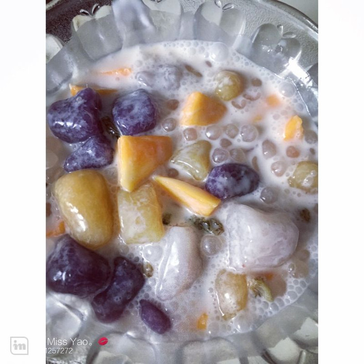 水果芋圆西米酸奶捞的做法