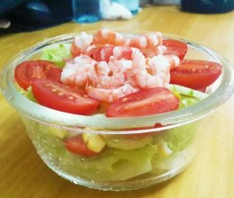 鲜虾沙拉的做法