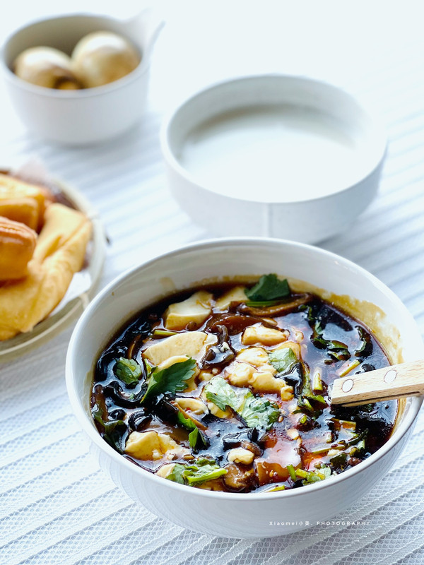 不重样早餐组合｜东北豆腐脑+豆浆+油条