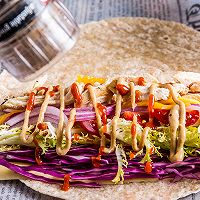 #安佳美食社#全麦健康低卡芝士卷饼的做法图解8