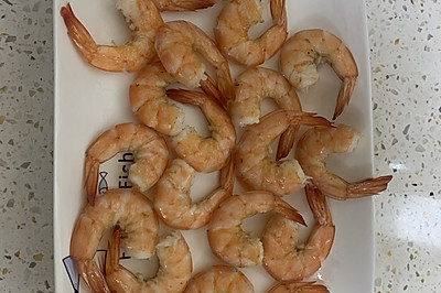 低热量零食：盐焗烤虾