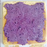 低脂饱腹的紫薯芋泥蛋糕卷的做法图解18