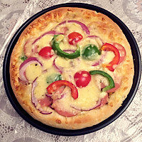 培根火腿芝士披萨的做法图解9