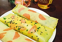 快手鸡蛋饼（懒人早餐）的做法