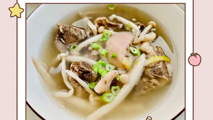 排骨海鲜菇汤
