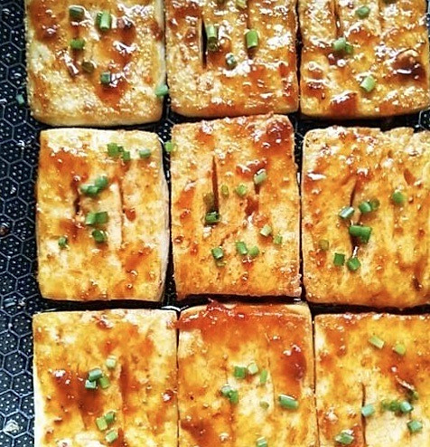 街边小吃铁板豆腐