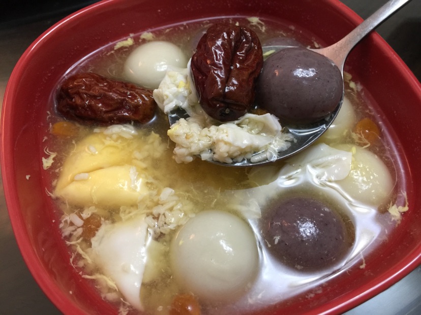 酒糟汤圆蛋花羹的做法图解4