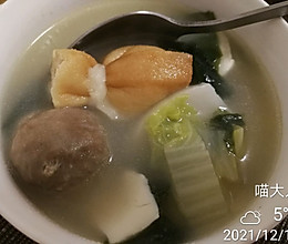 福袋肉丸豆腐汤的做法