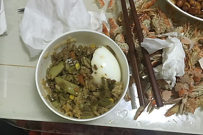 豆角焖饭