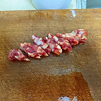 1人食（炖盅腊肠饭&洋葱肥牛）的做法图解2