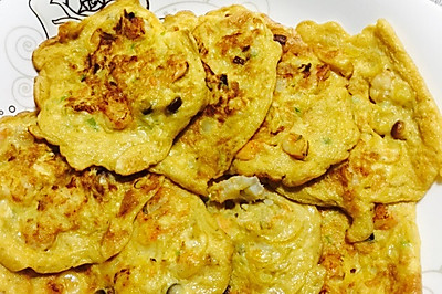 鲜虾胡萝卜鸡蛋饼