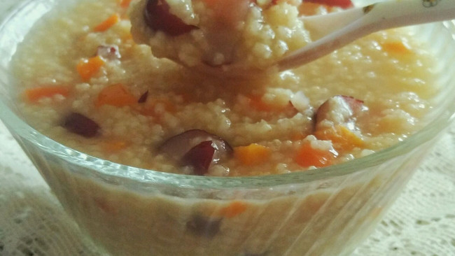 红枣胡萝卜小米粥的做法