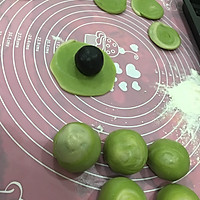 抹茶蛋黄酥（中秋）的做法图解9