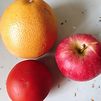 #爱乐甜夏日轻脂甜蜜#西柚苹果番茄汁的做法图解1