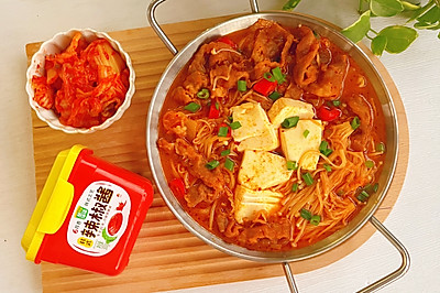 韩式泡菜肥牛豆腐汤