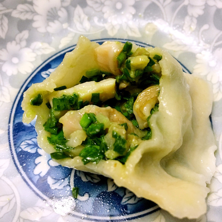 韭菜大蛤水饺的做法