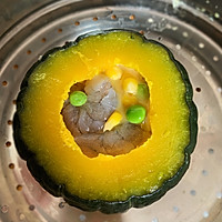 南瓜虾仁蒸蛋的做法图解10