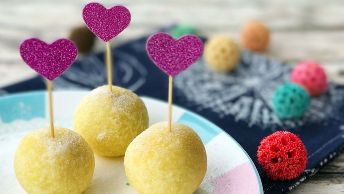 香甜雪花球-抹茶馅