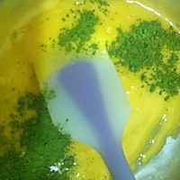 芒果抹茶蛋糕卷#熙悦食品低筋粉#的做法图解2