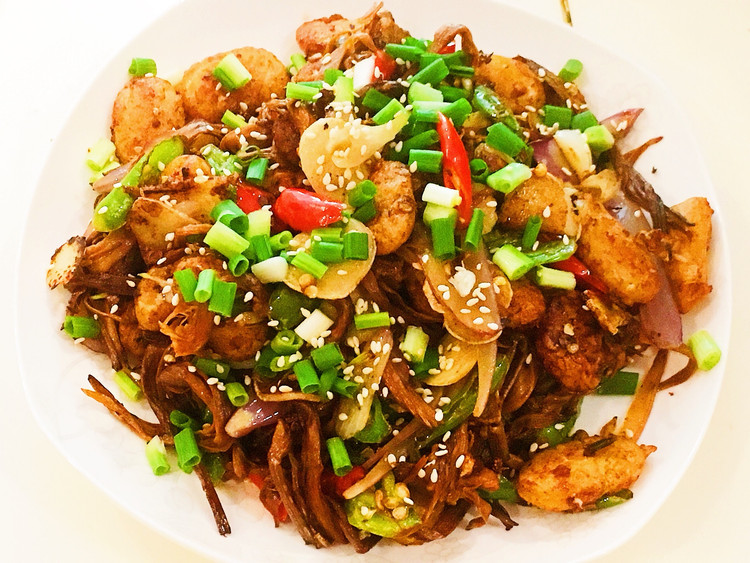 比肉香营养高*干煎黄花白芸豆的做法