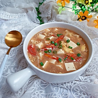 #肉食者联盟#番茄豆腐糁汤的做法图解7