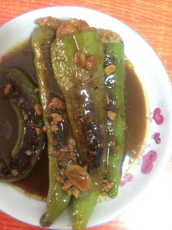辣椒酿肉