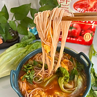 #立冬第一补#鲜番茄汤料鸡蛋面的做法图解10