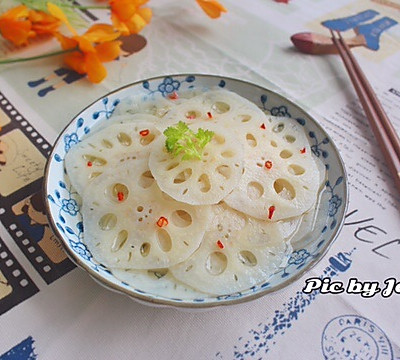 素之食谱—苹果醋泡藕片