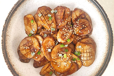 年夜饭系列美食3-红烧杏鲍菇