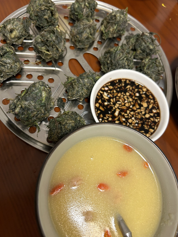 茵陈 白蒿面团子的做法