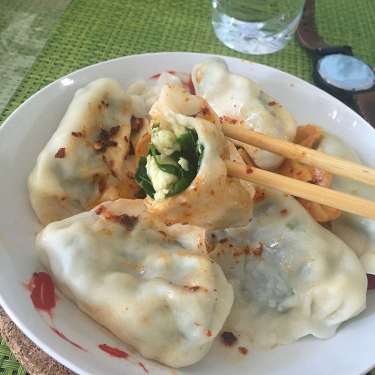 韭菜鸡蛋水饺的做法