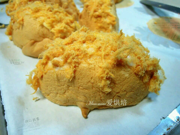 元宝蛋糕#肉松沙拉酱戚风蛋糕的做法