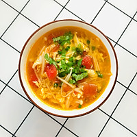 番茄金针菇蛋汤的做法图解10