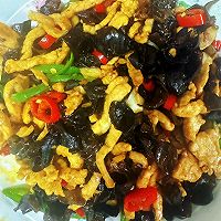 木耳炒肉丝的做法图解4
