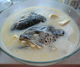 三文鱼头豆腐浓汤的做法