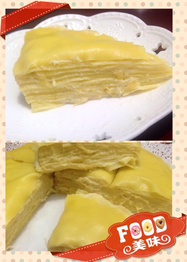   榴莲可丽饼蛋糕#1%的最嗨烘培#的做法图解9