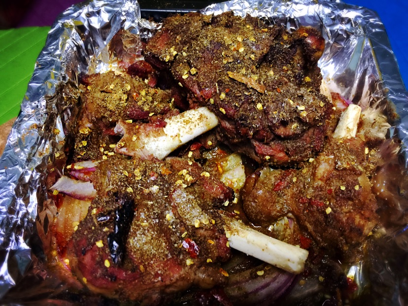 秘制烤羊腿～香香辣辣超好吃的做法图解8