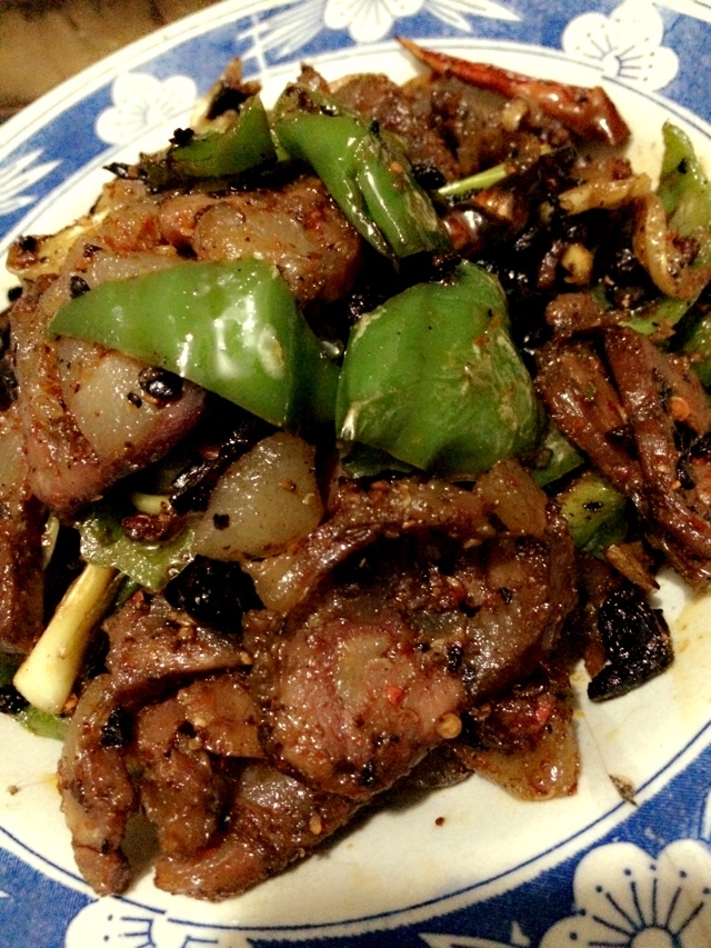 爆炒腊肠