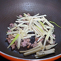 瘦肉炒茭白的做法图解5