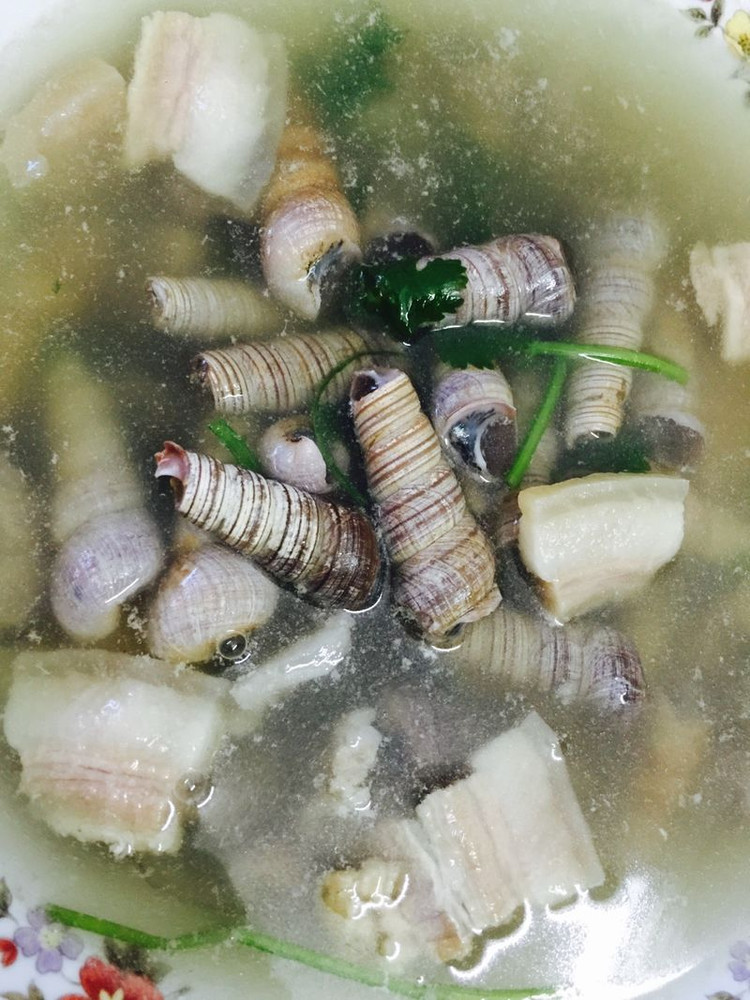 丁螺咸肉汤的做法