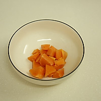 皂角米桃胶木瓜羹的做法图解3