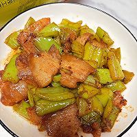 #外婆乡炒出火锅香#麻辣青椒炒五花肉的做法图解9