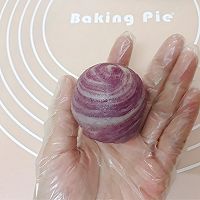 紫薯螺旋蛋黄酥（附咸蛋白的不浪费做法）的做法图解14