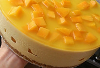 芒果冻芝士蛋糕8寸#东菱魔法云面包机#的做法