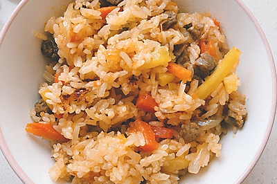 碎肉抓饭